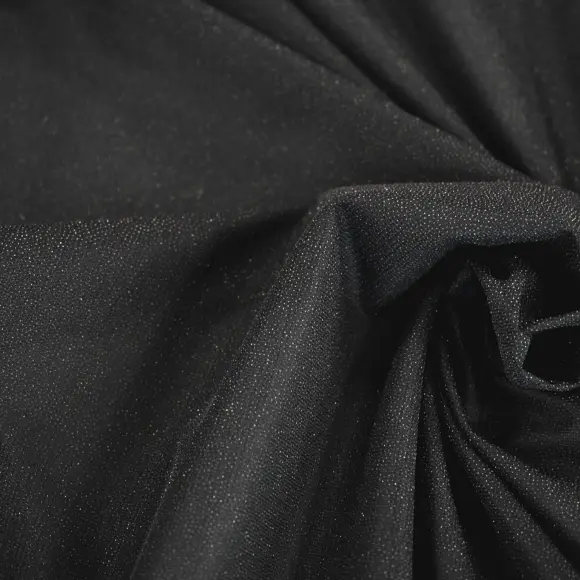 Lainière Paris Black fusible opaque knitted interfacing 46 g/m²