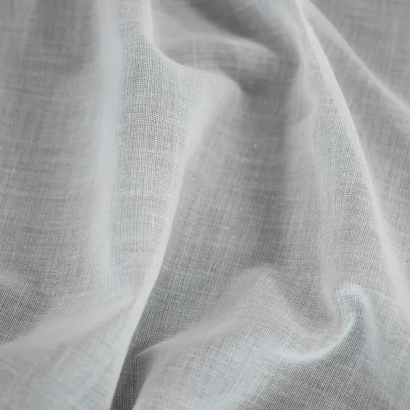 DHJ Entretela cosida blanca semitransparente para camisas, 75 g/m² - 3