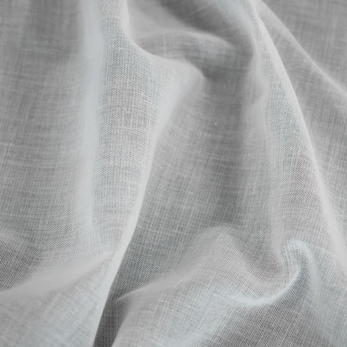 DHJ Entretela cosida blanca semitransparente para camisas, 75 g/m²