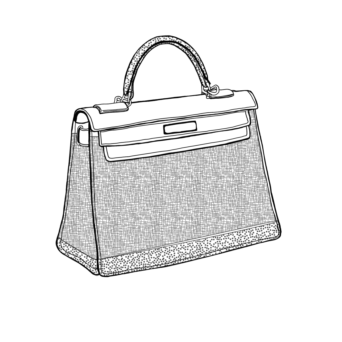 Lainière Paris Black fusible transparent knitted interfacing 30 g/m²