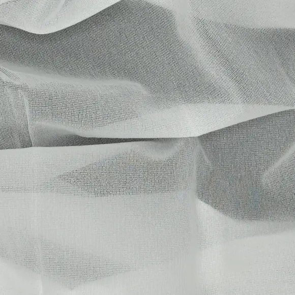 Thermocollant Transparent Blanc Tricoté insertion de trame 24 g/m² - Lainière Paris - 3