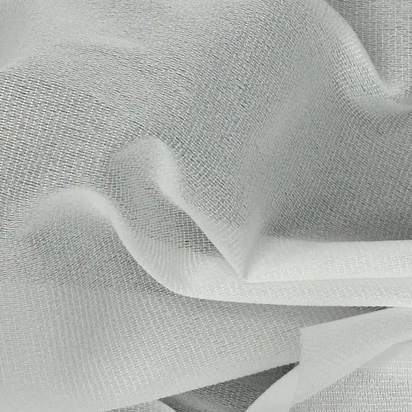 Fusible interfacing Semi-transparent White Warp knit weft inserted 47 g/m² - Lainière Paris - 3