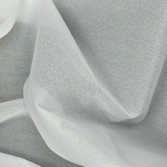 Fusible interfacing Semi-transparent White Warp knit weft inserted 66 g/m² - DHJ, Lainière Paris - 3