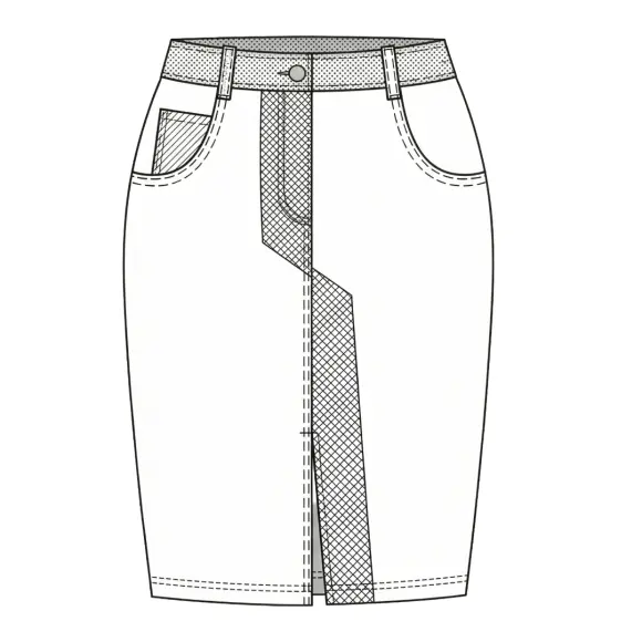 Fusible interfacing Semi-transparent White Warp knit weft inserted 66 g/m² - DHJ, Lainière Paris - 6