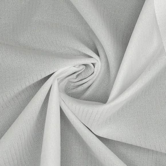 Termoadesivo Opaco Bianco Trama in maglia d'ordito inserita 76 g/m² - Lainière Paris