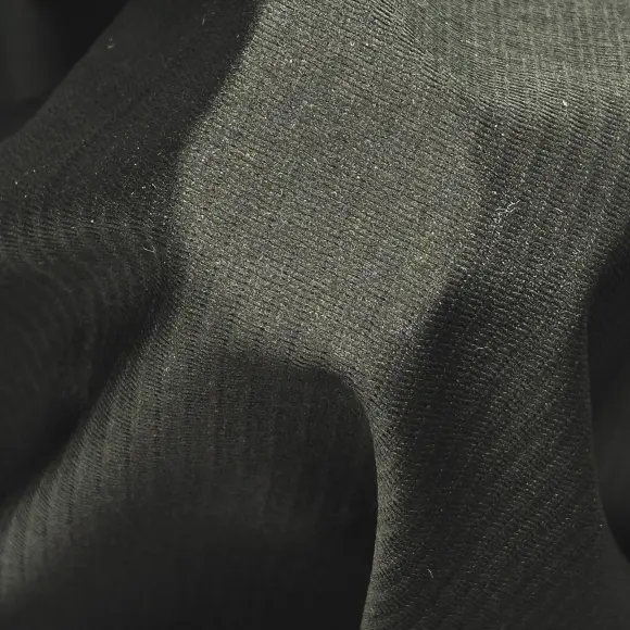 Termoadesivo Opaco Nero Trama in maglia d'ordito inserita 76 g/m² - Lainière Paris - 2