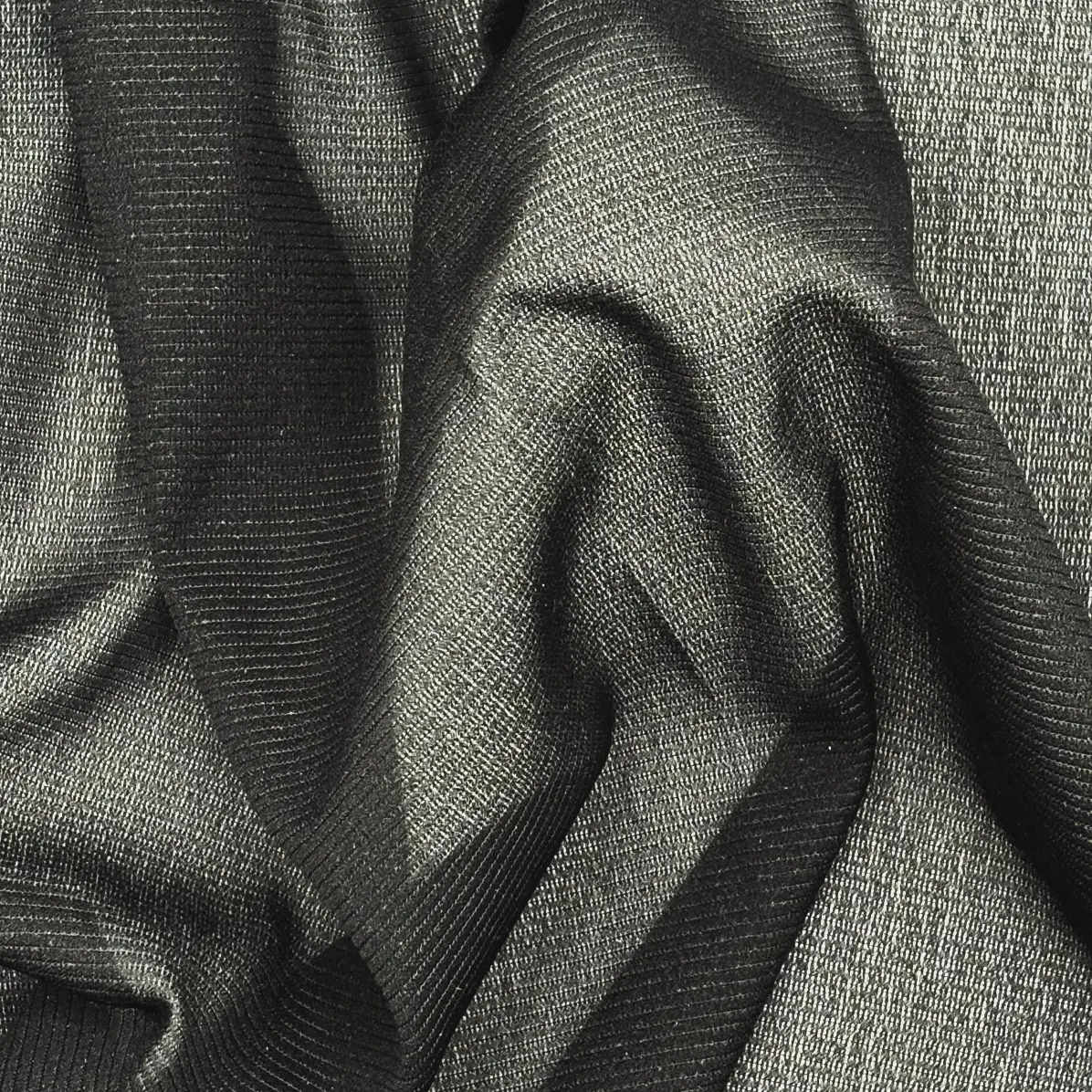 Fixierbar Halbtransparent Schwarz Kettengewirke mit Schussfaden 47 g/m² - Lainière Paris