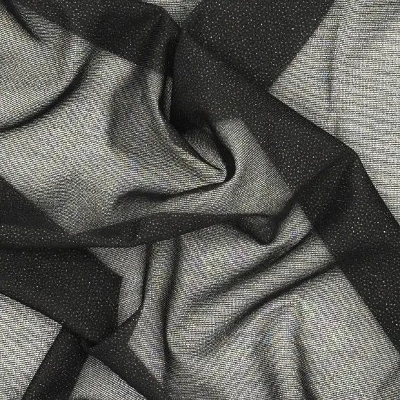Fusible interfacing Transparent Black Warp knit weft inserted 26 g/m² - Lainière Paris - 3