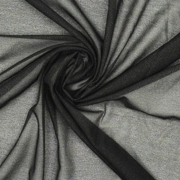 Fusible interfacing Transparent Black Warp knit weft inserted 26 g/m² - Lainière Paris