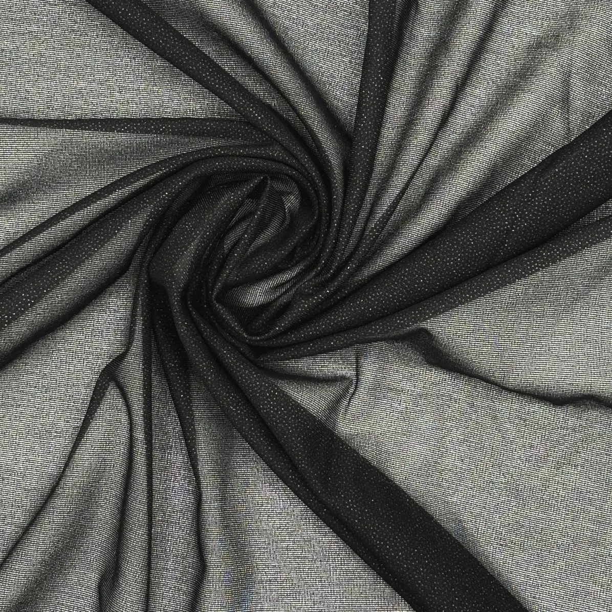 Fusible interfacing Transparent Black Warp knit weft inserted 26 g/m² - Lainière Paris