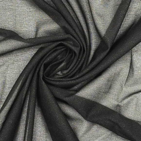 Fusible interfacing Transparent Black Warp knit weft inserted 24 g/m² - Lainière Paris