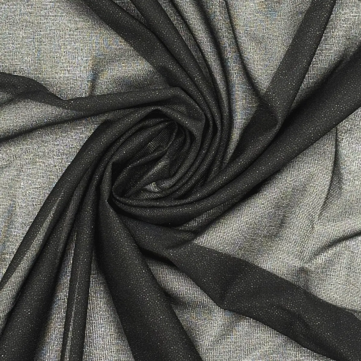 Fusible interfacing Transparent Black Warp knit weft inserted 24 g/m² - Lainière Paris