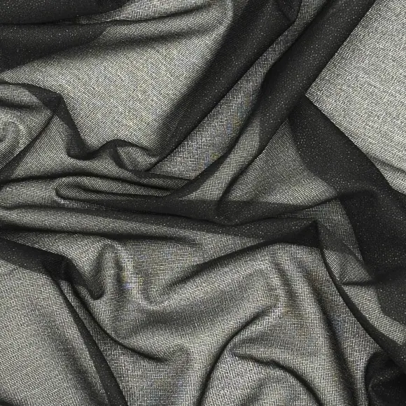 Fusible interfacing Transparent Black Warp knit weft inserted 24 g/m² - Lainière Paris - 3