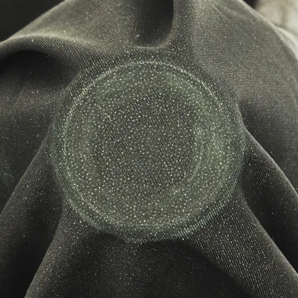 Fusible interfacing Transparent Black Warp knit weft inserted 24 g/m² - Lainière Paris - 2