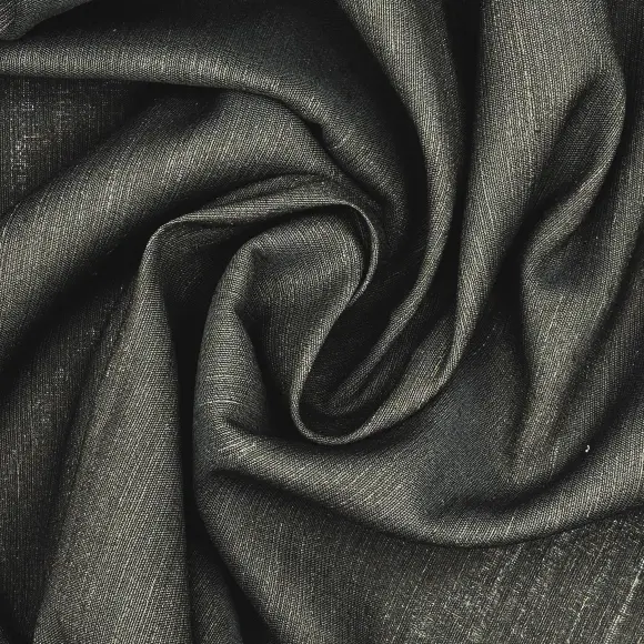 Sew-in interfacing Opaque Black Plain Weave 155 g/m² - Bertero