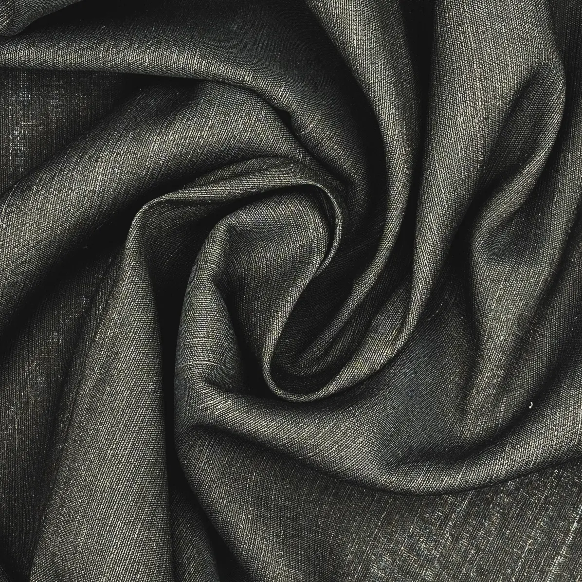 Sew-in interfacing Opaque Black Plain Weave 155 g/m² - Bertero