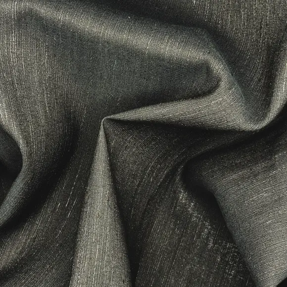 Sew-in interfacing Opaque Black Plain Weave 155 g/m² - Bertero - 3
