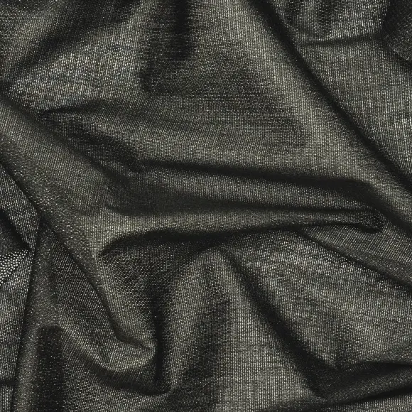 Thermocollant Opaque Noir Tricoté insertion de trame 75 g/m² - Lainière Paris - 3