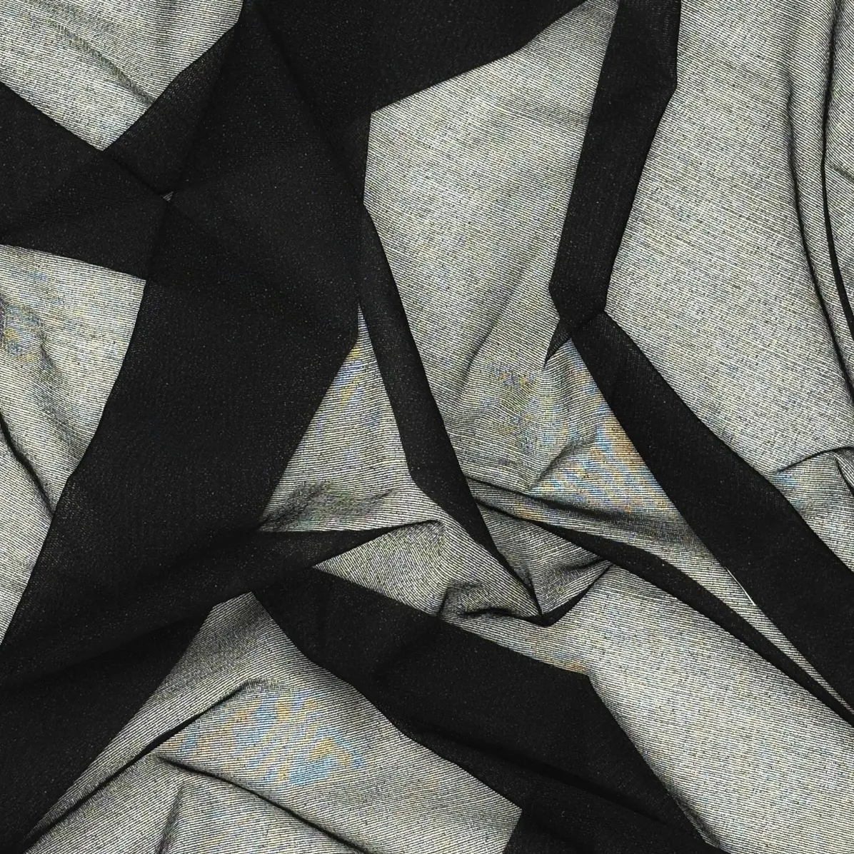 Termoadesivo Trasparente Nero Trama in maglia d'ordito inserita 17 g/m² - Lainière Paris