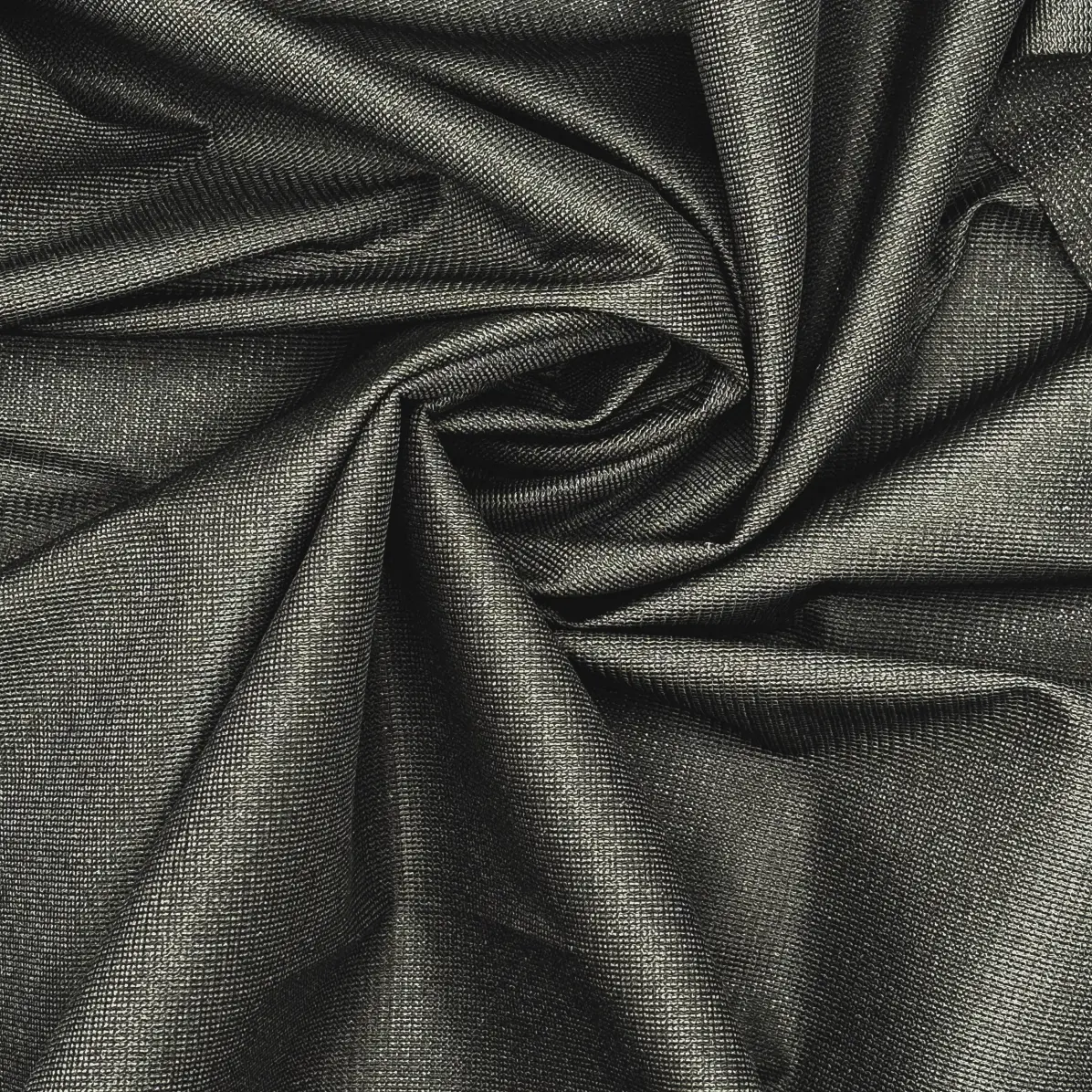Termoadesivo Opaco Nero Trama in maglia d'ordito inserita 65 g/m² - Lainière Paris