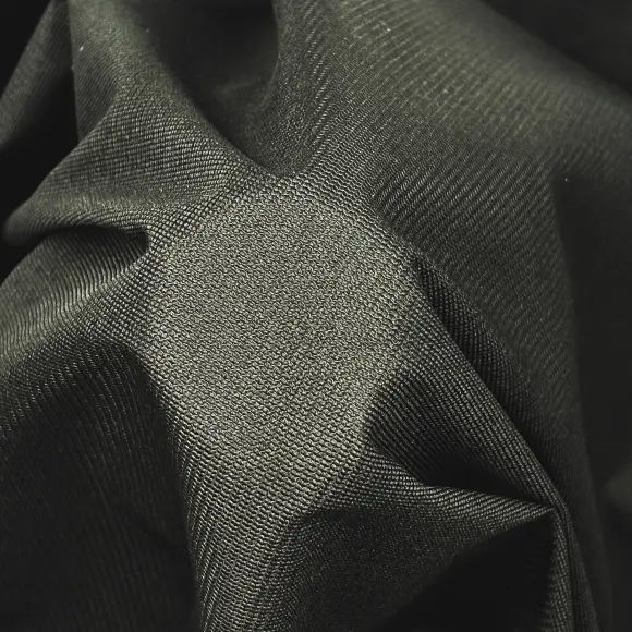 Termoadesivo Opaco Nero Trama in maglia d'ordito inserita 65 g/m² - Lainière Paris - 2