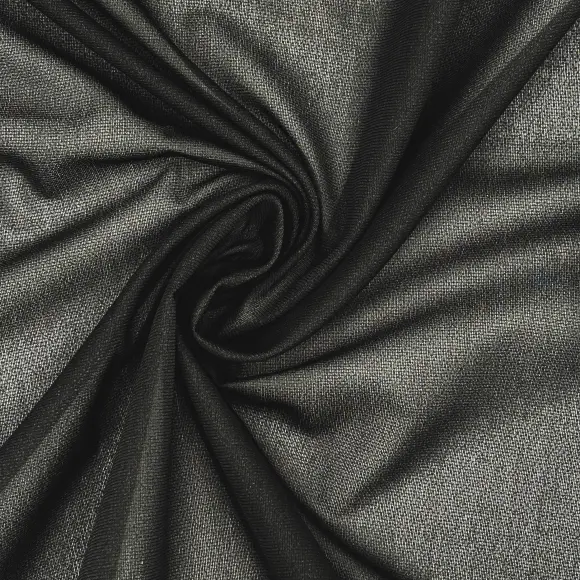 Fixierbar Halbtransparent Schwarz Kettengewirke mit Schussfaden 36 g/m² - Lainière Paris