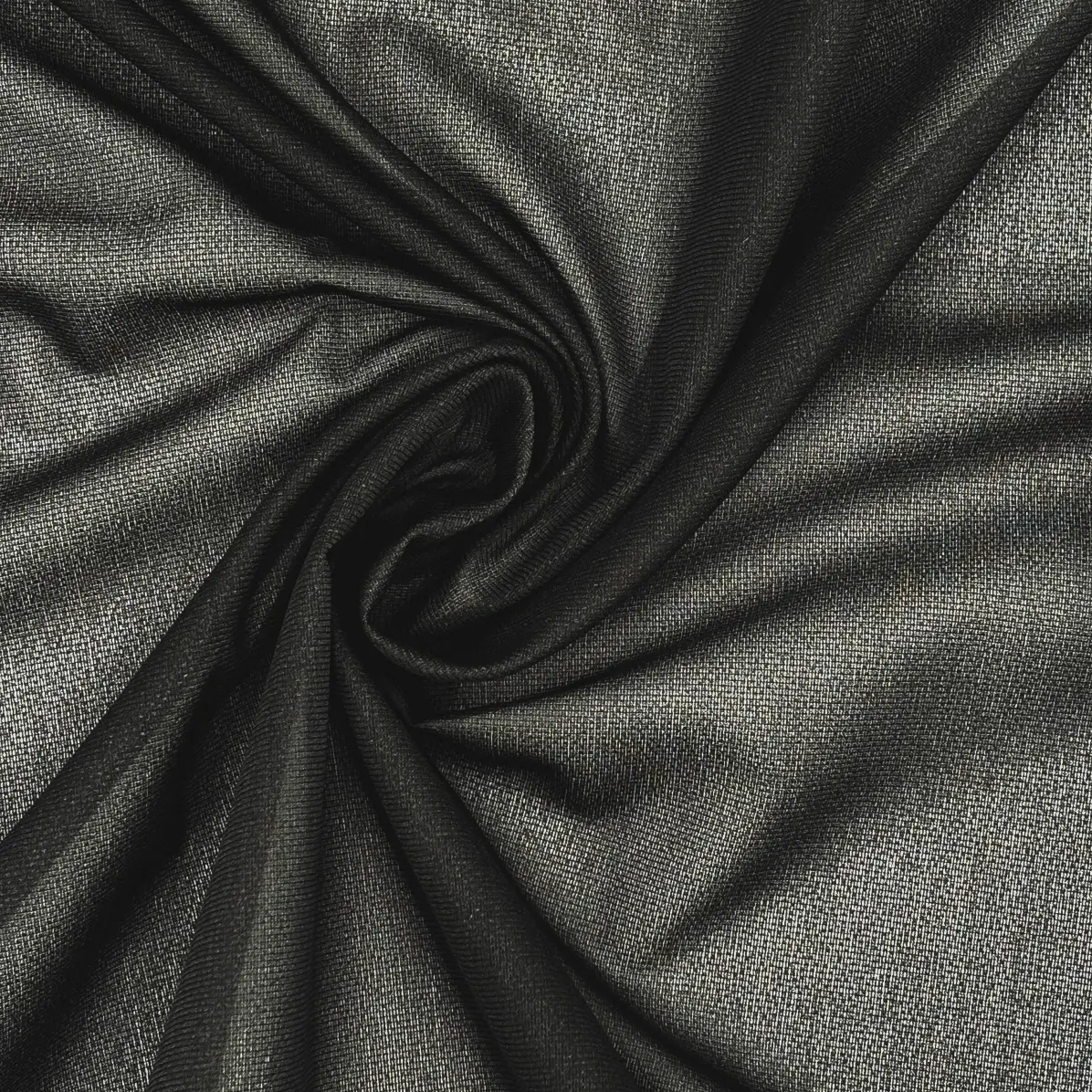 Fixierbar Halbtransparent Schwarz Kettengewirke mit Schussfaden 36 g/m² - Lainière Paris