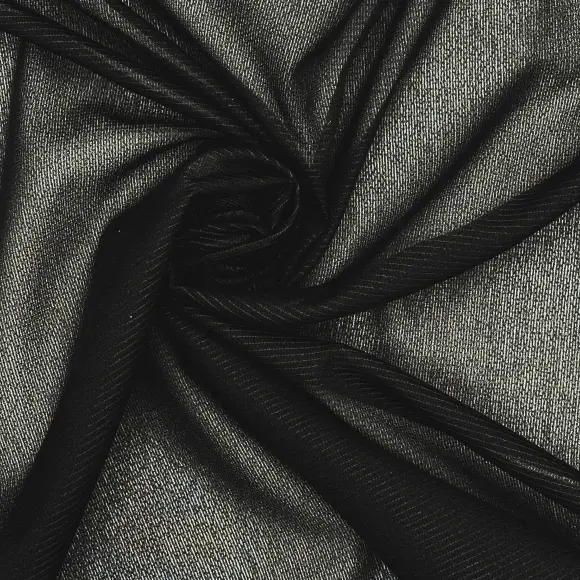 Fusible interfacing Semi-transparent Black knitted 37 g/m² - Lainière Paris