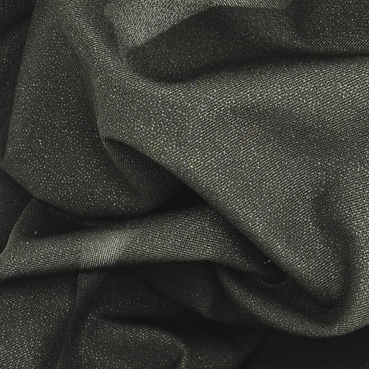 Fixierbar Halbtransparent Schwarz Kettengewirke mit Schussfaden 37 g/m² - Lainière Paris