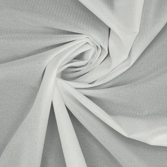 Thermocollant Opaque Blanc Tricoté insertion de trame 46 g/m² - Lainière Paris