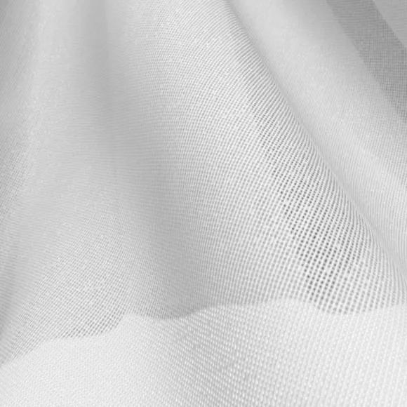 Termocolante Semi- transparente Branco Malha de urdume com inserção de trama 40 g/m²-  Lainière Paris